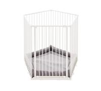 Safetots Extra Tall Play Pen with Mat, Pentagon, 5 x 72cm, White, 105cm High