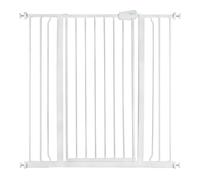 Safetots Extra Tall Metal Safety Gate Pressure Fit, 133.2cm - 140.8cm, White, 104cm in Height, Extra Tall Stair Gate, Tall Baby Gate, Easy Installation