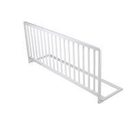 Safetots Extra Wide Extra Tall Wooden Bed Guard, White, 60cm High x 140cm Wide, Toddler Bedrail for Safety, Secure Child Bed Rail, Pre-Assembled, Easy Installation