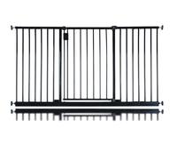 Safetots Extra Wide Hallway Gate, 103cm - 109cm, Black, Pressure Fit Baby Gate, Safety Barrier for Hallways and Wide Spaces, Easy Installation