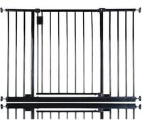 Safetots Extra Wide Hallway Gate, 103cm - 109cm, Black, Pressure Fit Baby Gate, Safety Barrier for Hallways and Wide Spaces, Easy Installation