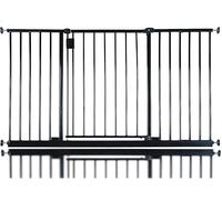 Safetots Extra Wide Hallway Gate, 134cm - 140cm, Black, Pressure Fit Baby Gate, Safety Barrier for Hallways and Wide Spaces, Easy Installation