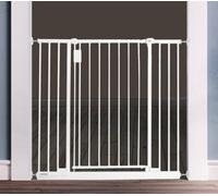 Safetots Extra Wide Hallway Gate, 97Cm - 103Cm, White, Pressure Fit Baby Gate For Hallways And Wide Spaces