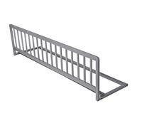Safetots Extra Wide Wooden Bed Guard, Grey, 38cm High x 140cm Wide, Toddler Bedrail for Safety, Secure Child Bed Rail, Pre-Assembled, Easy Installation
