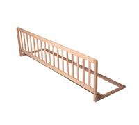 Safetots Extra Wide Wooden Bed Guard, Natural, 38cm High x 140cm Wide, Toddler Bedrail for Safety, Secure Child Bed Rail, Pre-Assembled, Easy Installation