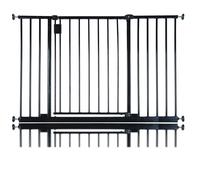Safetots Hallway Baby Gate, Extra Wide, Pressure Fit, Black, 109.4cm - 115.4cm