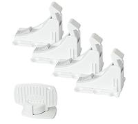 Safetots Magnetic Safety Cupboard Locks for Children, Cabinet and Drawer Lock and Key Sets, 4 Locks and 1 Key, Easy Install, Child and Baby Safety