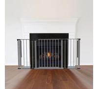 Safetots Multi Panel Fire Surround, 38cm Deep x 138cm Wide, Grey, 70cm Tall, Child and Pet Fire Safety, Baby and Toddler Fire Guard, Safety Barrier for Fireplaces, Easy Installation