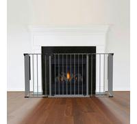 Safetots Multi Panel Fire Surround, 51cm Deep x 164cm Wide, Grey, 70cm Tall, Child and Pet Safety, Baby and Toddler Fire Guard - Grey - 51cm Deep x 164cm Wide
