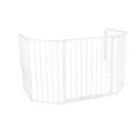 Safetots Multi Panel Fire Surround, 69cm Deep x 118cm Wide, White, 70cm Tall, Child and Pet Fire Safety, Baby and Toddler Fire Guard, Safety Barrier for Fireplaces, Easy Installation