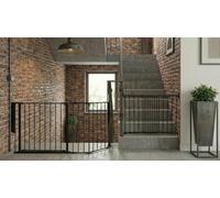 Safetots Multi Panel Solution and Diagonal Fit Gate Package, Black Metal, Up to 135cm and 67-105.5cm, Screw Mounted