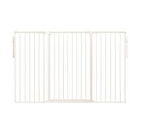 Safetots Premium Extra Tall Room Divider, up to 174cm Wide, White, 105cm Tall, Multi Panel Flexible Room Barrier, Room Divider with Door for Baby and Toddler, Easy Installation