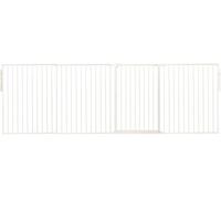 Safetots Premium Extra Tall Room Divider, up to 298cm Wide, White, 105cm Tall, Multi Panel Flexible Room Barrier, Room Divider with Door for Baby and Toddler, Easy Installation