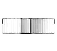 Safetots Premium Extra Tall Room Divider, Up To 344Cm Wide, Black, 105Cm Tall, Multi Panel Barrier For Baby And Toddler