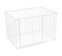 Safetots Premium Multi Panel Play Den, 72cm x 105cm, White, 70cm High, Baby Playpen, Play Den for Toddlers, Large Playpen, Easy Installation
