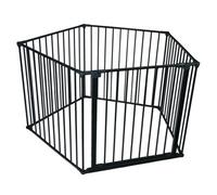 Safetots Premium Multi Panel Play Den, Pentagon, Black, 70Cm High, 5 Panels, 1X72Cm Door Panel And 4X72Cm Side Panels, Playpen, Black