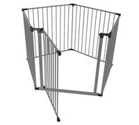 Safetots Premium Multi Panel Play Pen with Mat, Pentagon, 5 x 72cm, Grey, 70cm High