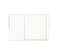 Safetots Premium Multi Panel Room Divider, up to 115cm Wide, White, 70cm Tall, Multi Panel Flexible Room Barrier, Room Divider with Door for Baby and Toddler, Easy Installation