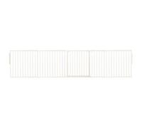 Safetots Premium Multi Panel Room Divider, Up To 331Cm Wide, White, 70Cm Tall, Flexible Barrier With Door For Baby And Toddler, White