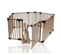 Safetots Premium Wooden Pet Pen and Puppy Training Pen, 5 x 120cm Large Pentagon, Dog and Pet Exercise Playpen, With door, Easy Assembly
