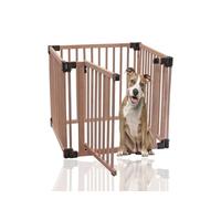 Safetots Premium Wooden Pet Pen and Puppy Training Pen, 80cm x 80cm, Dog and Pet Exercise Playpen, With door, Easy Assembly
