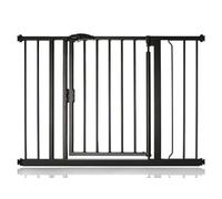 Safetots Pressure Fit Self Closing Stair Gate, 103.8cm - 110.8cm, Matt Black, Auto Closing Baby Gate, Safety Barrier for Toddler, Easy Installation