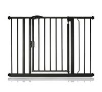 Safetots Pressure Fit Self Closing Stair Gate, 103.8Cm - 110.8Cm, Matt Black, Auto Closing Baby Gate, Safety Barrier