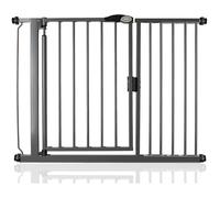 Safetots Pressure Fit Self Closing Stair Gate, 111cm - 118cm, Slate Grey, Auto Closing Baby Gate, Safety Barrier for Toddler, Easy Installation