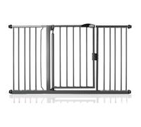 Safetots Pressure Fit Self Closing Stair Gate, 147cm - 154cm, Slate Grey, Auto Closing Baby Gate, Safety Barrier for Toddler, Easy Installation