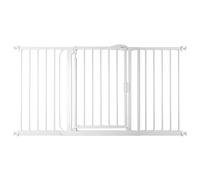 Safetots Pressure Fit Self Closing Stair Gate, 147cm - 154cm, White, Auto Closing Baby Gate, Safety Barrier for Toddler, Easy Installation