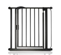 Safetots Baby Gate, Self Closing Pressure Safety Gate, Matt Black, 75-82cm