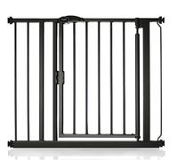 Safetots Pressure Fit Self Closing Stair Gate, 89.4cm - 96.4cm, Matt Black, Auto Closing Baby Gate, Safety Barrier for Toddler, Easy Installation