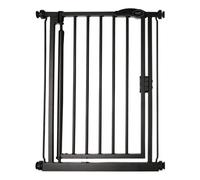 Safetots Pressure Fit Self Closing Stair Gate, Extra Narrow, 61Cm - 66.5Cm, Matt Black, Auto Closing Baby Gate, Safety Barrier