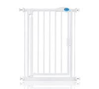 Safetots Pressure Fit Self Closing Stair Gate, Extra Narrow, 61Cm - 66.5Cm, White, Auto Closing Baby Gate, Safety Barrier