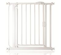 Safetots Pressure Fit Self Closing Stair Gate, Narrow, 68.5cm - 75cm, White, Auto Closing Baby Gate, Safety Barrier for Toddler, Easy Installation