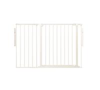 Safetots Premium Multi Panel Room Divider, up to 115cm Wide, White, 70cm Tall, Multi Panel Flexible Room Barrier, Room Divider with Door for Baby and Toddler, Easy Installation