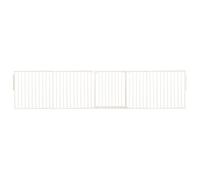 Safetots Premium Multi Panel Room Divider, Up To 331Cm Wide, White, 70Cm Tall, Flexible Barrier With Door For Baby And Toddler