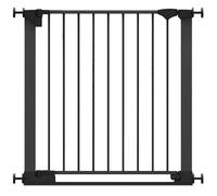 Safetots SafeStep Gate, Black, 82cm - 89cm, Extra Low Walkthough, 67cm Extra Wide Doorway, One Piece Extra Wide Gate for Stairs, Hallways and Doors, Baby and Toddler, Easy Installation