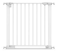 Safetots SafeStep Gate, White, 82cm - 89cm, Extra Low Walkthough, 67cm Extra Wide Doorway, One Piece Extra Wide Gate for Stairs, Hallways and Doors, Baby and Toddler, Easy Installation