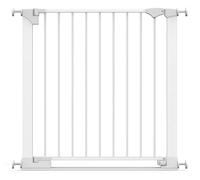 Safetots SafeStep Gate, White, 82cm - 89cm, Extra Low Walkthough, 67cm Extra Wide Doorway, One Piece Extra Wide Gate for Stairs, Hallways and Doors, Baby and Toddler, Easy Installation