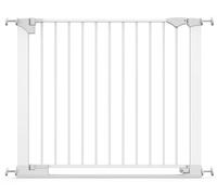 Safetots SafeStep Gate, White, 89cm - 96cm, Extra Low Walkthough, 74cm Extra Wide Doorway, One Piece Extra Wide Gate for Stairs, Hallways and Doors, Baby and Toddler, Easy Installation