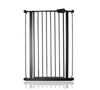 Safetots Extra Tall Metal Safety Gate Pressure Fit, 75cm - 82.6cm, Matt Black, 104cm in Height, Extra Tall Stair Gate, Tall Baby Gate, Easy Installation
