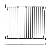 (Black, 110cm - 120cm) Safetots Screw Fit Metal Baby Gate, Black