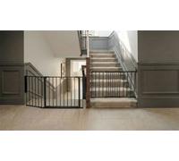 Safetots Solution For Up And Down Staircases, Black, Multi Panels, Up To 102Cm, And, Screw Fit Gate, 67Cm - 105.5Cm
