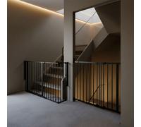 Safetots Solution For Up And Down Staircases, Black, Multi Panels, Up To 174Cm, And, Screw Fit Gate, 67Cm - 105.5Cm