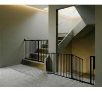 Safetots Solution For Up And Down Staircases, Black, Multi Panels, Up To 187Cm, And, Screw Fit Gate, 67Cm - 105.5Cm