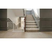 Safetots Solution For Up And Down Staircases, White, Multi Panels, Up To 102Cm, And, Screw Fit Gate, 67Cm - 105.5Cm