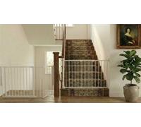 Safetots Solution For Up And Down Staircases, White, Multi Panels, Up To 122Cm, And, Screw Fit Gate, 67Cm - 105.5Cm