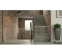 Safetots Solution For Up And Down Staircases, White, Multi Panels, Up To 135Cm, And, Screw Fit Gate, 67Cm - 105.5Cm