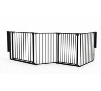Safetots Two Door Multi Panel Solution For Up And Down Staircases, Black, 246Cm Of Length, Includes 2 Door Opening Panels